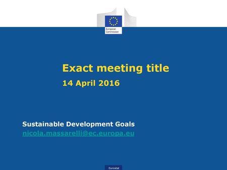 Exact meeting title 14 April 2016