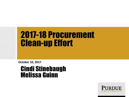 Cindi Stinebaugh Procurement Clean-up Effort Melissa Guinn