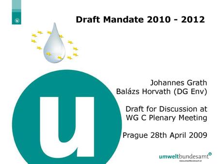 Draft Mandate Johannes Grath Balázs Horvath (DG Env)