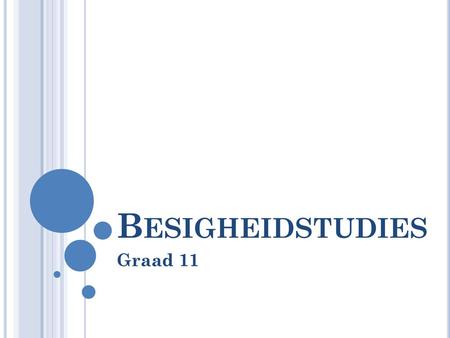 Besigheidstudies Graad 11.