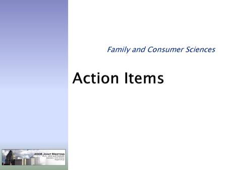 Family and Consumer Sciences