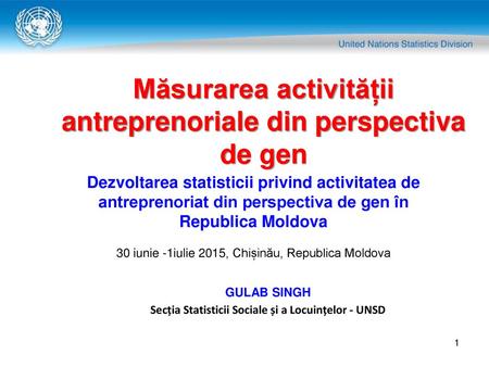 Măsurarea activității antreprenoriale din perspectiva de gen