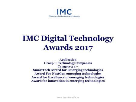 IMC Digital Technology Awards 2017