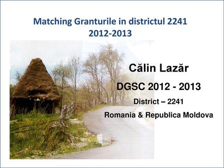 Călin Lazăr Matching Granturile in districtul