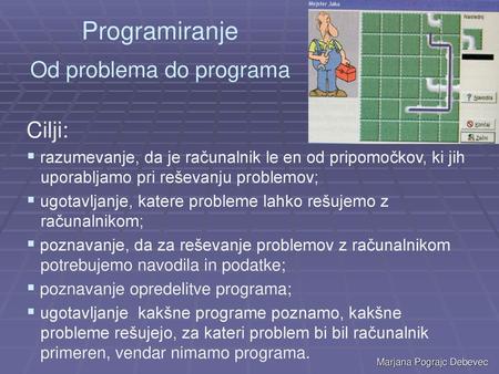 Programiranje Od problema do programa