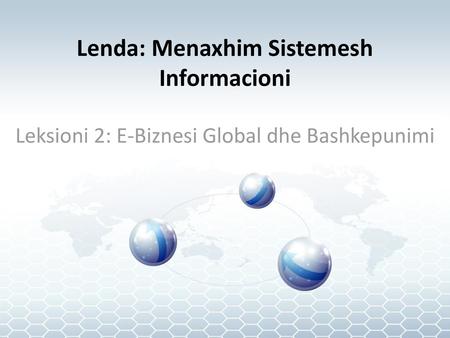 Lenda: Menaxhim Sistemesh Informacioni