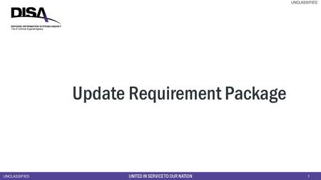 Update Requirement Package