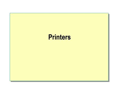 Printers.