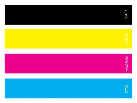 BLACK YELLOW MAGENTA CYAN.