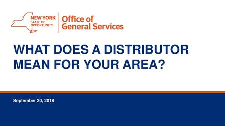 WHAT DOES A DISTRIBUTOR MEAN FOR YOUR AREA?