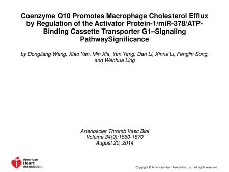 Arterioscler Thromb Vasc Biol