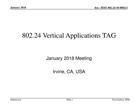 Vertical Applications TAG