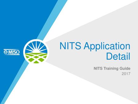 NITS Application Detail