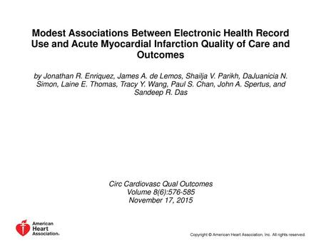 Circ Cardiovasc Qual Outcomes