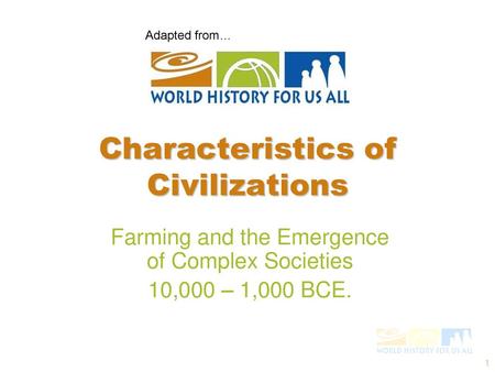 Characteristics of Civilizations