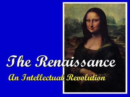 An Intellectual Revolution