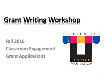 Grant Writing Workshop