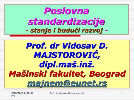 Poslovna standardizacije