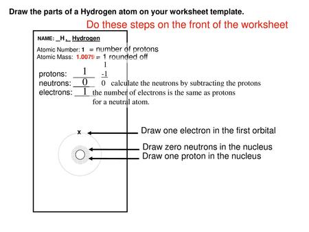 Do these steps on the front of the worksheet