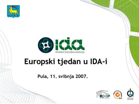 Europski tjedan u IDA-i