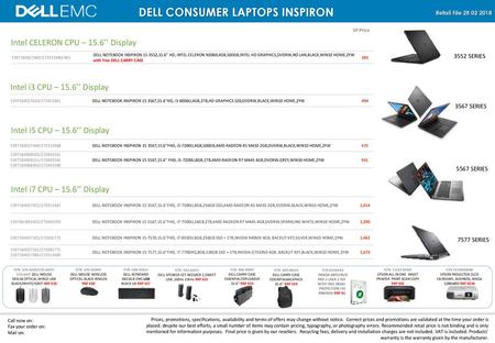 DELL CONSUMER LAPTOPS INSPIRON