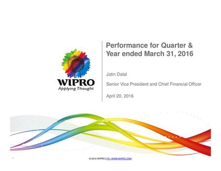 Performance for Quarter & Year ended March 31, 2016