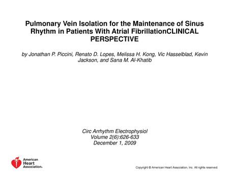 Circ Arrhythm Electrophysiol