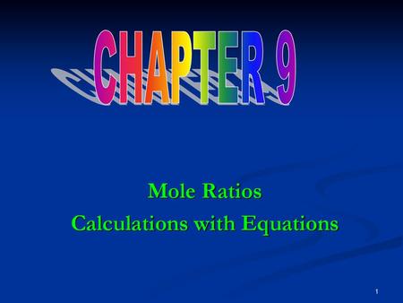 Calculations with Equations