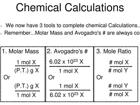 Chemical Calculations