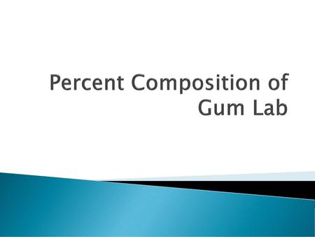 Percent Composition of Gum Lab