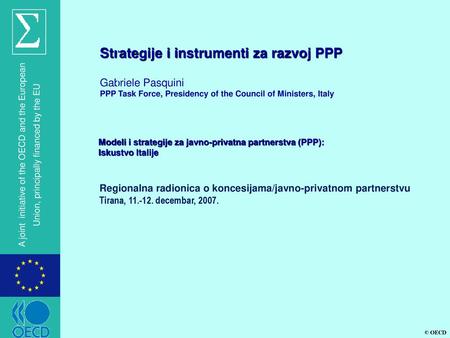 Strategije i instrumenti za razvoj PPP