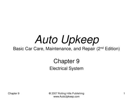 Auto Upkeep Basic Car Care, Maintenance, and Repair (2nd Edition)