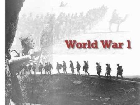 World War 1.