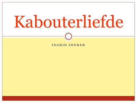 Kabouterliefde Ingrid Jonker.