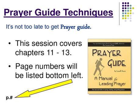 Prayer Guide Techniques