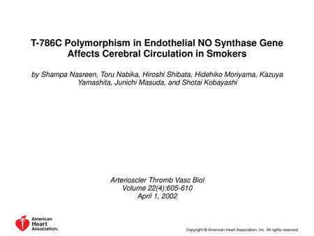 Arterioscler Thromb Vasc Biol