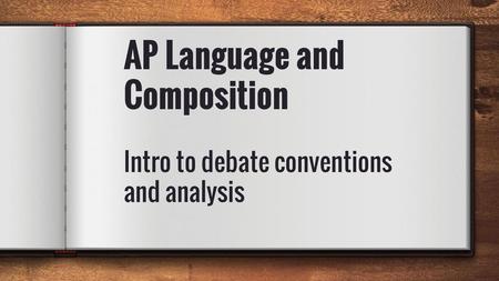 AP Language and Composition