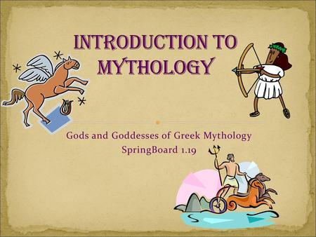 Introduction to Mythology