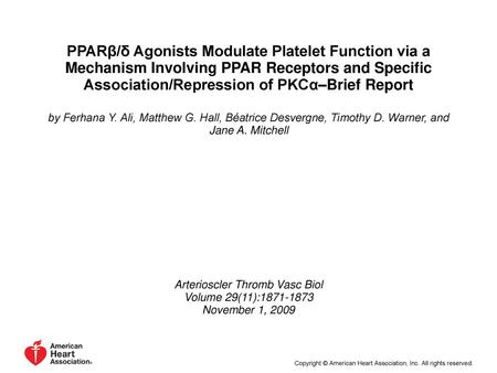 Arterioscler Thromb Vasc Biol