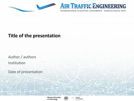 Title of the presentation