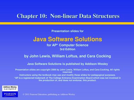 Chapter 10: Non-linear Data Structures