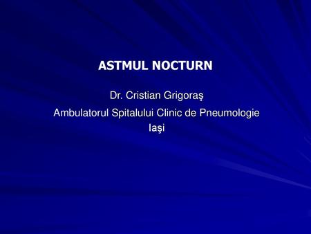 Ambulatorul Spitalului Clinic de Pneumologie Iaşi