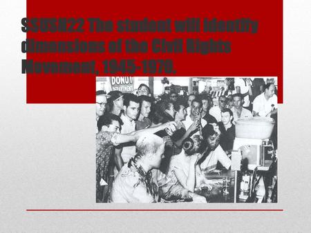 A. Explain the importance of President Truman’s order to integrate the U.S. military and the federal government. In 1947 President Truman formed a special.