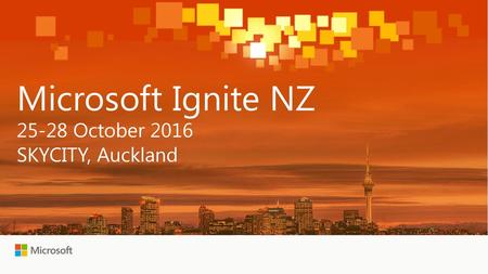 Microsoft Ignite /21/2018 5:56 PM