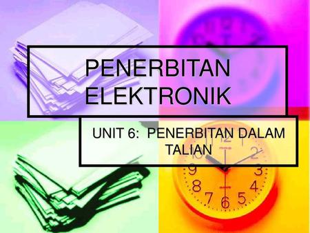 PENERBITAN ELEKTRONIK