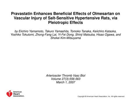 Arterioscler Thromb Vasc Biol