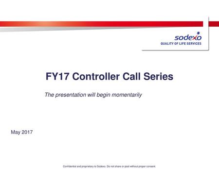 FY17 Controller Call Series