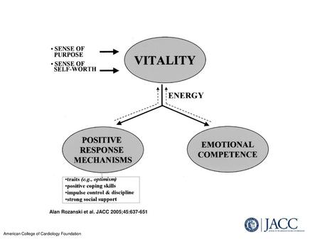 Alan Rozanski et al. JACC 2005;45: