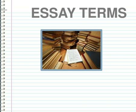 ESSAY TERMS WHAT IS METER?.