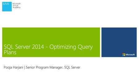 SQL Server Optimizing Query Plans